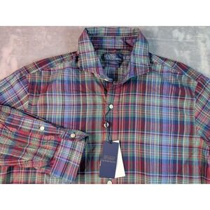 Polo Ralph Lauren Classic Fit Plaid Button Up  Shirt Multicolor Men's XL